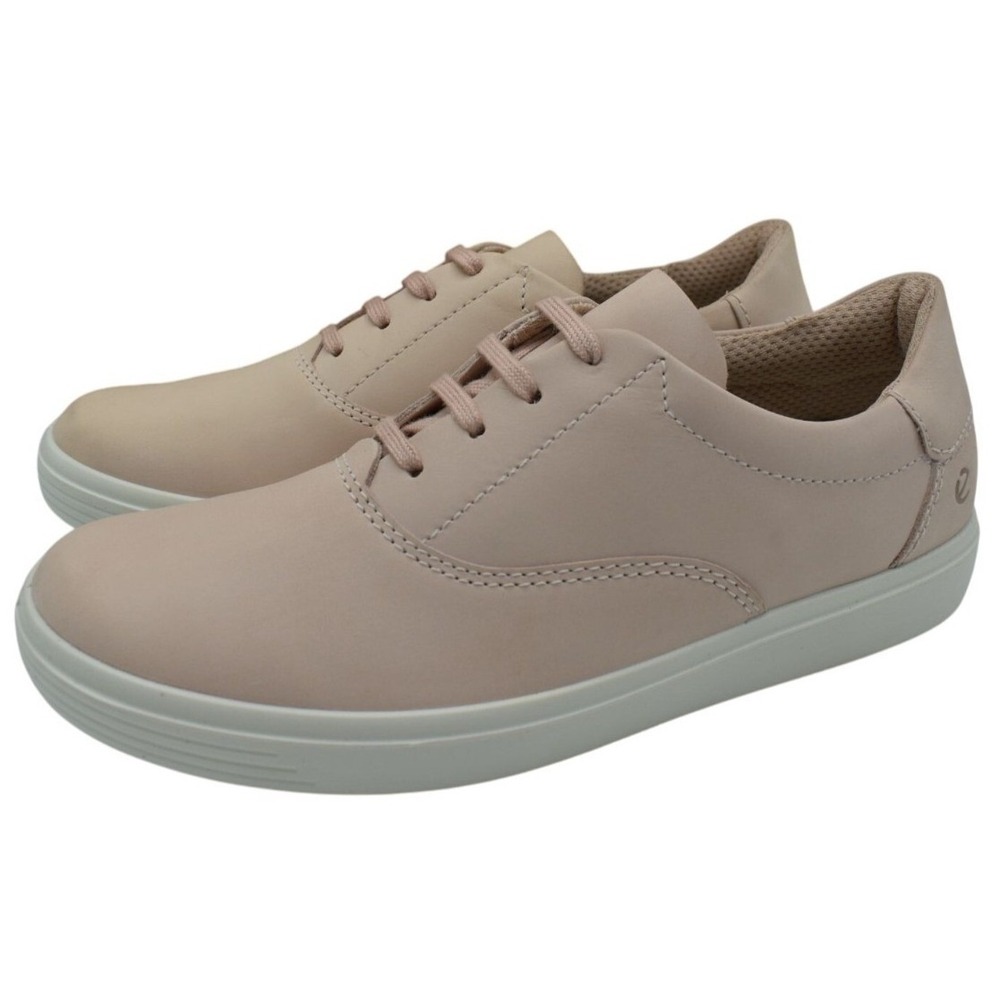 ECCO Womens Size EU 39 US 8.5-9 Classic Rose Dust Leather Lace Up Sneakers Shoes